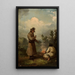 La fogata - Franciszek Kostrzewski — cuadro enmarcado en la pared