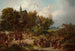 Fiesta de la iglesia en el campo - Franciszek Kostrzewski — vista de la obra