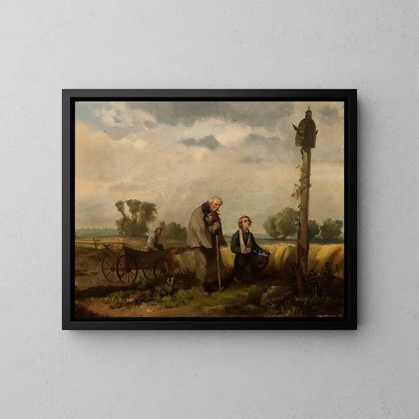 The Return of the Insurgent Sons - Franciszek Kostrzewski — framed artwork on a wall