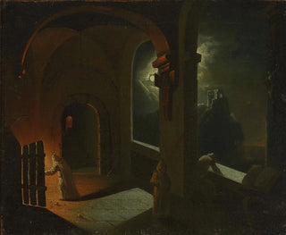 Una escena en el monasterio cartujo - Franciszek Ksawery Lampi — vista de la obra