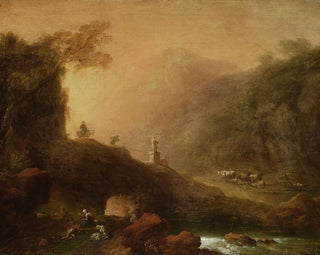 Romantic landscape painting - Franciszek Ksawery Lampi — artwork view