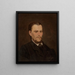 Self-portrait - Franciszek Streitt — framed artwork on a wall