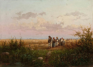 Franciszek Wastkowski - Harvesters returning from the fields.webp