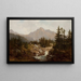 Paisaje de las montañas Tatras - Franciszek Wąsowski — cuadro enmarcado en la pared