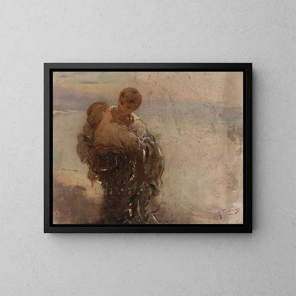 En éxtasis - Franciszek Żmurko — cuadro enmarcado en la pared