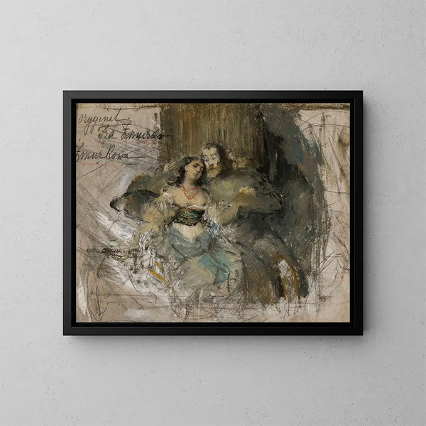 Kazimierz y Esterka - Franciszek Żmurko — cuadro enmarcado en la pared
