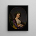 Retrato de Marie-Louise Joubert nacida Poulletier de Périgny - François-Xavier Fabre — cuadro enmarcado en la pared