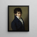 Retrato de un hombre - François-Xavier Fabre — cuadro enmarcado en la pared