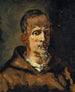 Bust of a Capuchin representing photographer Oberli of Solothurn wearing a hood - Frank Buchser — artwork view