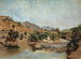 de caballero marroquí cruzando el río en Wad Boswicha - Frank Buchser — vista de la obra