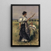 Faucheur y segador - Frank Buchser — cuadro enmarcado en la pared