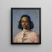 Retrato de un mulato - Frank Buchser — cuadro enmarcado en la pared