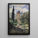 Fileuse à Corfou - Frank Buchser — framed artwork on a wall