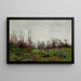 Bétail near a stream, Pont-Aven, Brittany - Frank C Penfold — framed artwork on a wall