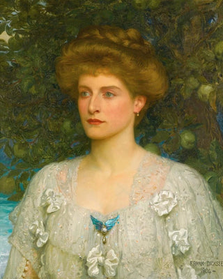 Retrato de Susannah Pearson - Frank Dicksee — vista de la obra