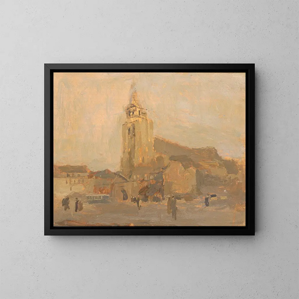 Iglesia de Saint-Merry - Frank Edwin Scott — cuadro enmarcado en la pared