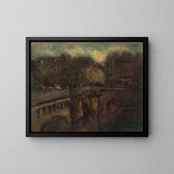 L'Heure bleue à París - Frank Edwin Scott — cuadro enmarcado en la pared