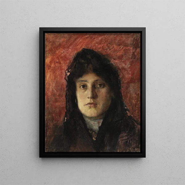 Tête de Femme - Frank Edwin Scott — cuadro enmarcado en la pared