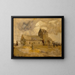 Iglesia y cementerio de pueblo en Bretaña - Frank Edwin Scott — cuadro enmarcado en la pared