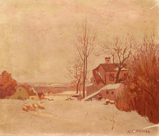 Paisaje de invierno - Frank Howard Marschall — vista de la obra