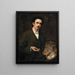 Portrait painting of Sir James Jebusa Shannon - Frank Markham Skipworth — framed artwork on a wall