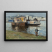 L'embarcadère sur la Seine - Frank Myers Boggs — cuadro enmarcado en la pared