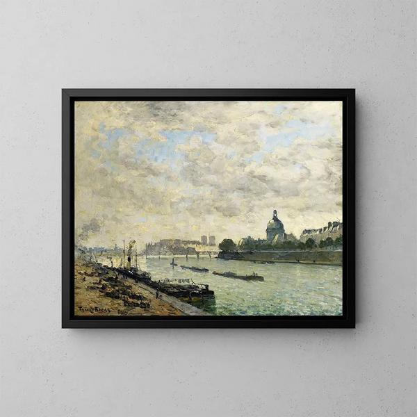 Les bords de la Seine à Paris - Frank Myers Boggs — framed artwork on a wall