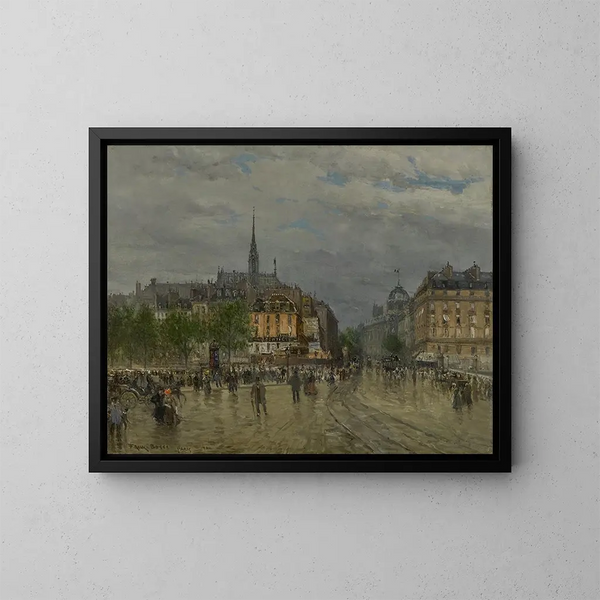 View of Paris - Frank Myers Boggs — framed artwork on a wall