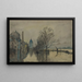 View of the Seine during the floods - Frank Myers Boggs — framed artwork on a wall