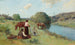 Maoris sur une berge - Frank Wright — artwork view