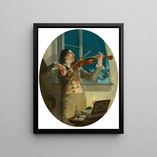 Frank Xavier Leyendecker - The Merry Tune and the Sad Heart The Virtuoso.webp
