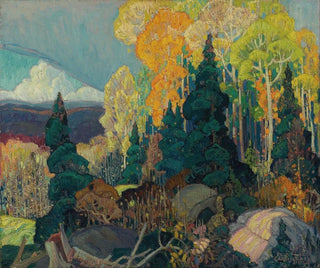 Colina de otoño - Franklin Carmichael — vista de la obra