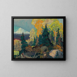 Colina de otoño - Franklin Carmichael — cuadro enmarcado en la pared