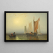 Marine Study Painting - Franklin D Briscoe — framed artwork on a wall