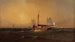Escena marítima con barcos - Franklin D Briscoe — vista de la obra