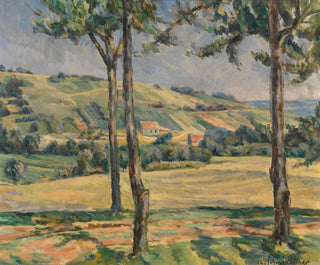 Paisaje con tres árboles - François-Charles Schenckbecher — vista de la obra