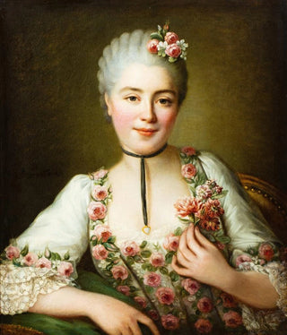 FranoisHubert Drouais - Portrait of a Lady said to be Mademoiselle Dor.webp