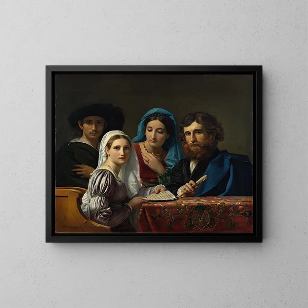Music Scene - François-Joseph Navez — framed artwork on a wall