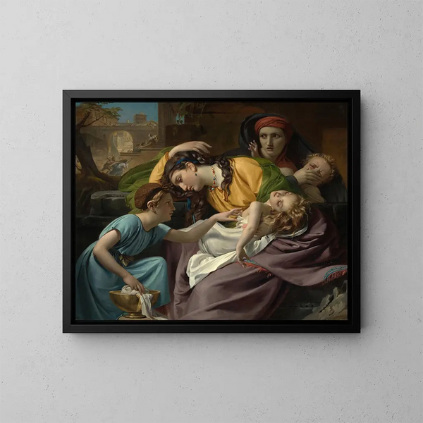The Massacre of the Innocents - François-Joseph Navez — framed artwork on a wall
