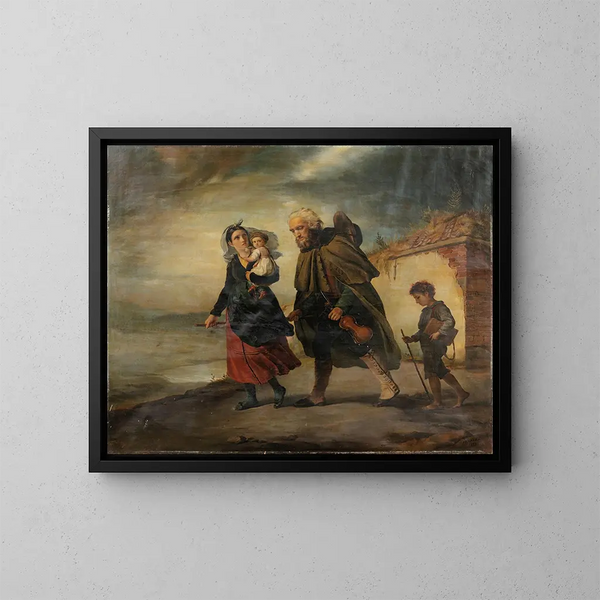 The return of the blind man - François-Joseph Navez — framed artwork on a wall
