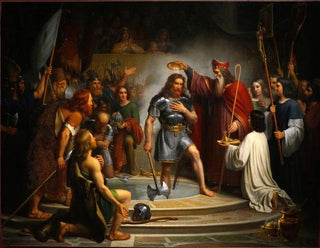 El bautismo de Clodoveo - François-Louis Dejuinne — vista de la obra