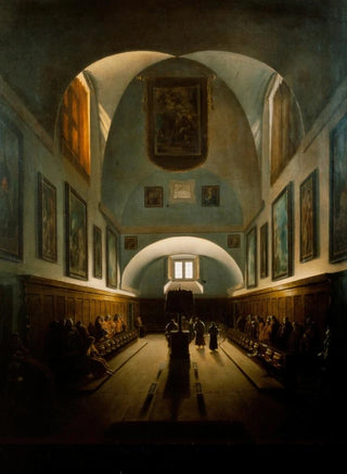 FranoisMarius Granet - The Choir in the Capuchin Church on the Piazza Barberini Rome.webp