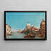 Venecia, vista del Gran Canal con Santa Maria della Salute - François Antoine Bossuet — cuadro enmarcado en la pared
