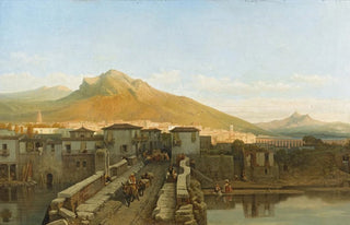 Franois Antoine Bossuet - Vue dune ville probablement du Nord de lEspagne.webp