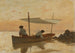 Boat by the artist anchored near Dorigny beach - François Bocion — artwork view