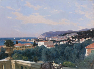 San Remo desde la terraza de Louis Ormond 1878 - François Bocion — vista de la obra