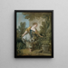 Una joven en un parque - François Boucher — cuadro enmarcado en la pared