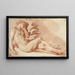 Nude female reclining - François Boucher — framed artwork on a wall