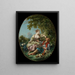 Los Zuecos - François Boucher — cuadro enmarcado en la pared