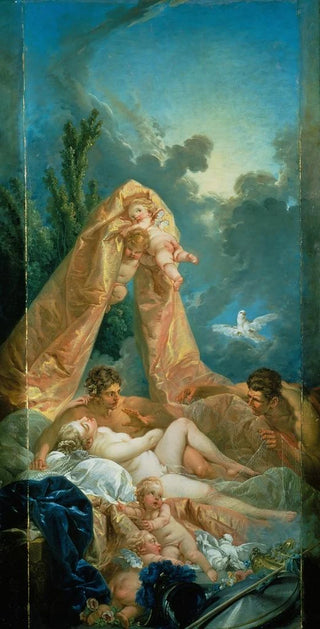 Franois Boucher - Mars and Venus surprised by Vulcan.webp